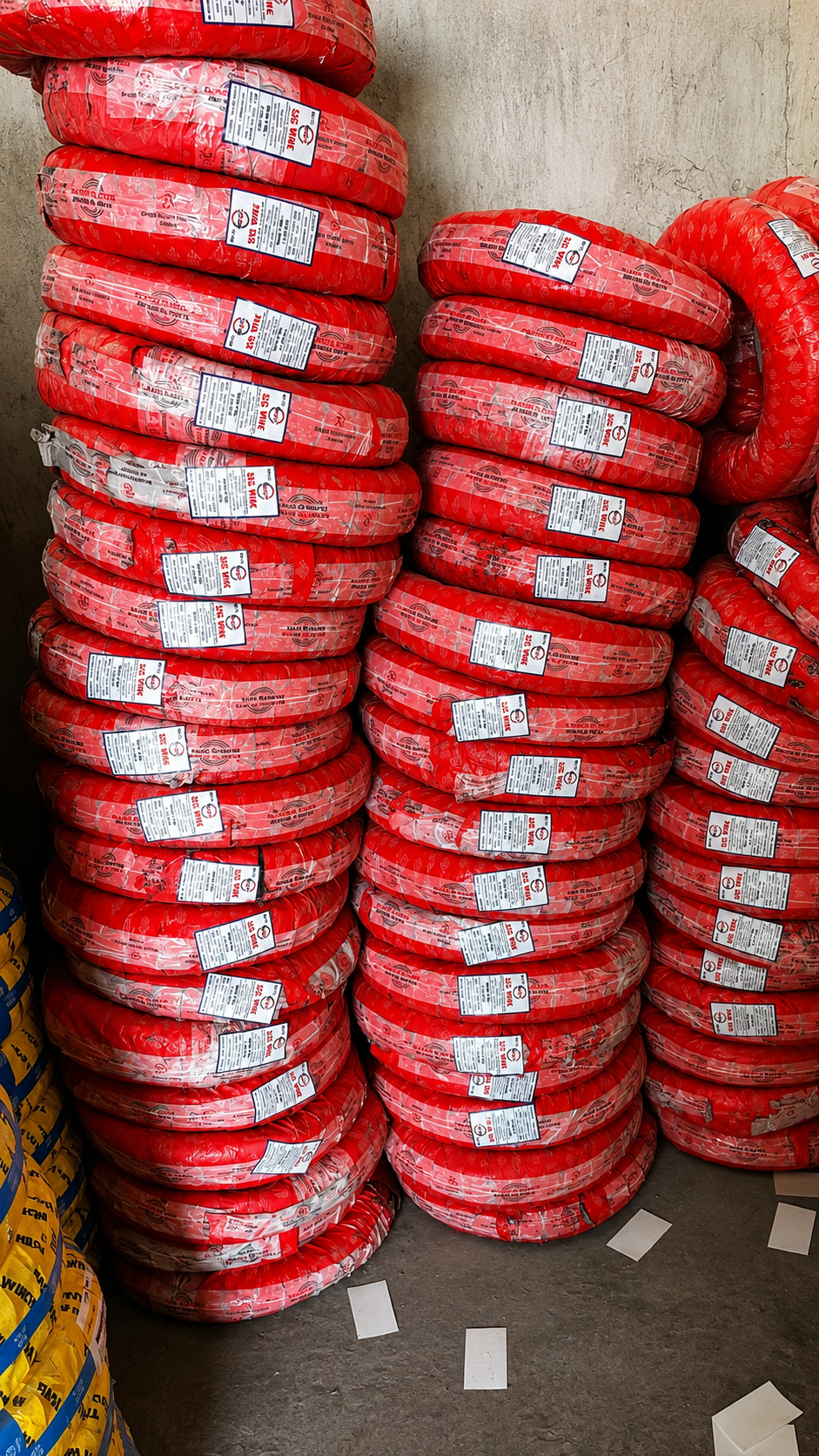 High-quality industrial steel binding wire supplied by Srinivasa Steel Corporation in Andhra Pradesh